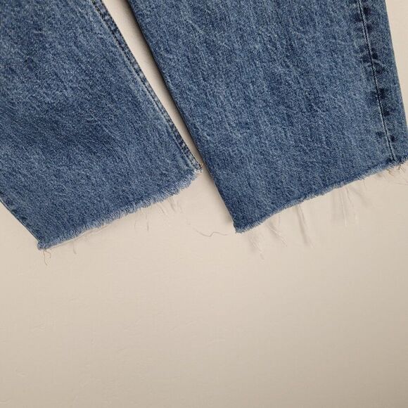 Everlane The Relaxed Straight Fit Organic Cotton Crop Jeans Blue Size 29 Regular - Picture 10 of 13